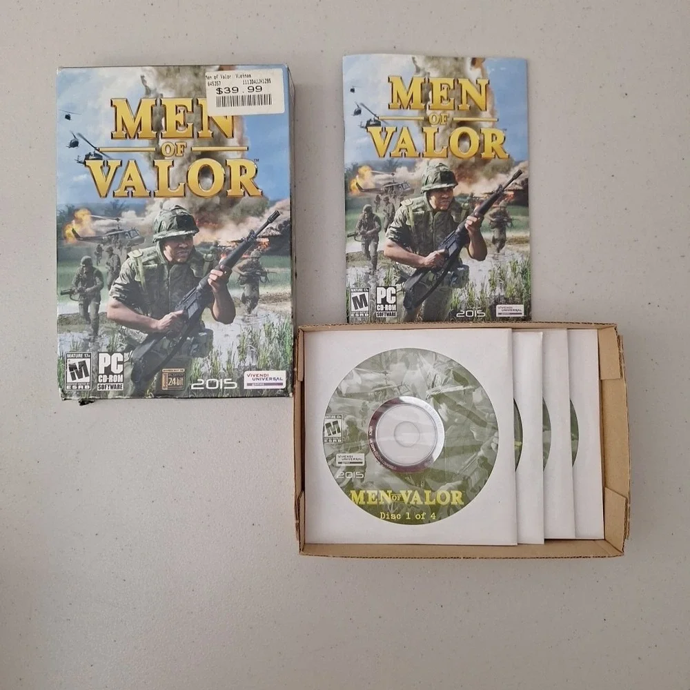 Video Game PC Men of Valor Vietnam 2015 Version Windows CD-ROM Open Box